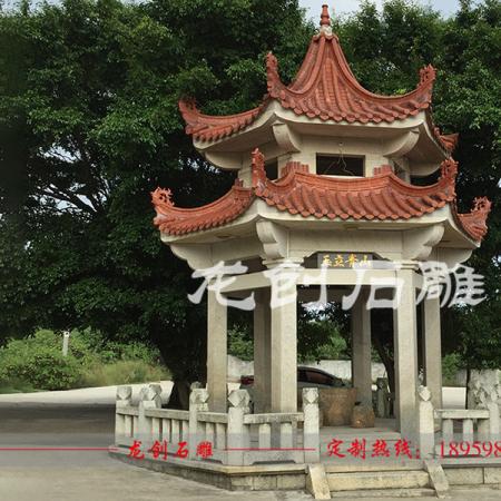石頭八角亭子圖片 石亭子制作廠(chǎng)家